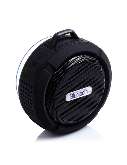 imagem de  Coluna circular à prova de água bluetooth com ventosa C6 em Preto5