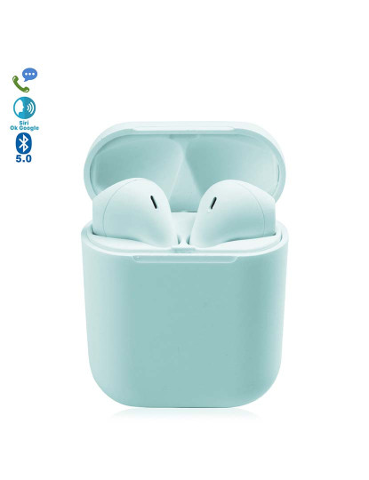 imagem de Earpods D120 Tws Bluetooth 50 Touch Azul claro2