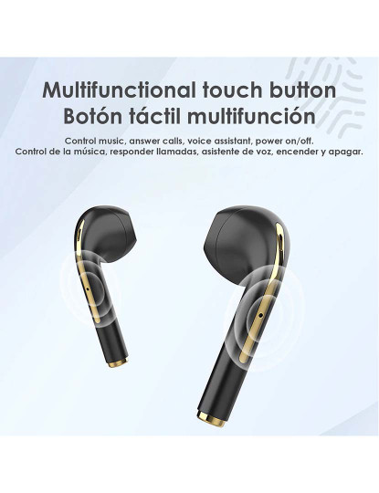 imagem de Auriculares TWS J18 Bluetooth 50 Base de Carga 300mAh2