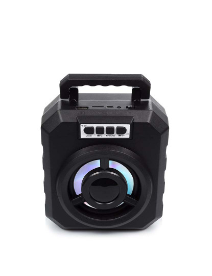 imagem de Caixa de som portátil Boombox YD-669 Bluetooth 4.2. Entrada USB, cartão micro SD e jack 3.5. Radio FM. Suporte para smartphone integrado.8