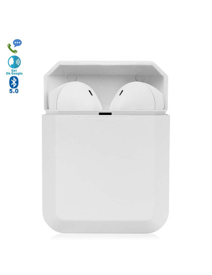 imagem de Auriculares TWS I2 Bluetooth Touch com Base de Carregamento Branco 1