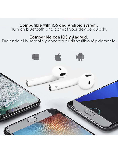 imagem de Earpods D120 Tws Bluetooth 50 Touch Branco5