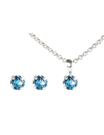 imagem de Conjunto Colar e Brincos Senhora Azul1
