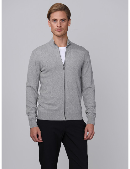 imagem de Cardigan Homem Cinza Melange1