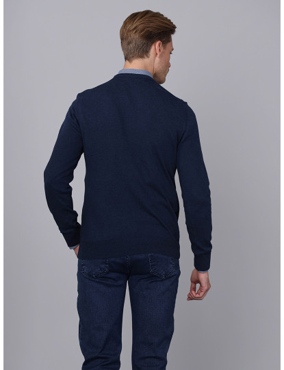 imagem de Camisola Homem Azul Marinho Melange3