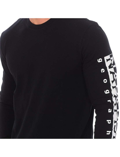imagem de T-Shirt M. Comprida Sadas 1 Homem Preto2