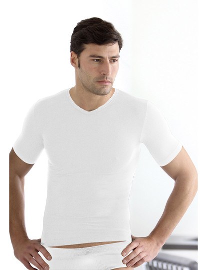 imagem de T-Shirt Decote Em V Homem Branco1