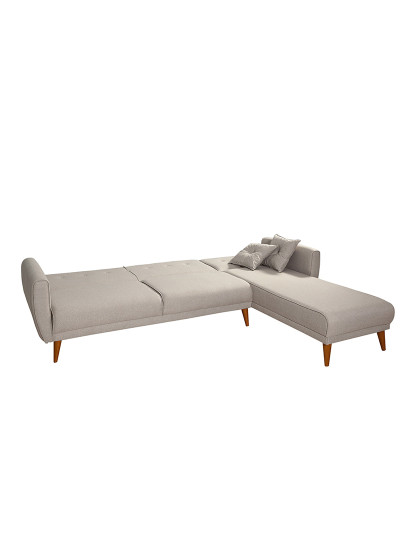 imagem de Sofá-Cama Chaiselongue Direita Aria Creme8