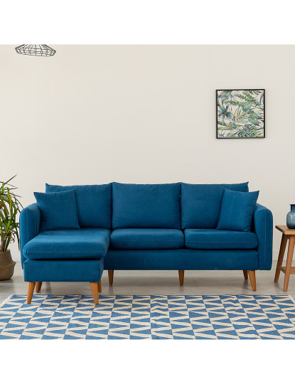 imagem de Sofá Chaise Longue Esquerda Sofia Azul Escuro1