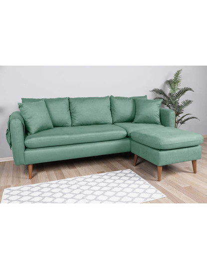 imagem de Sofá Chaise Longue Direita Sofia Verde Água2