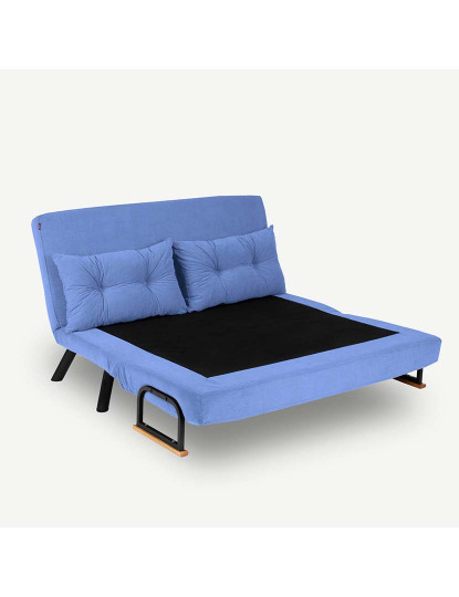 imagem de Sofá Cama 2 Lugares Sando Azul3