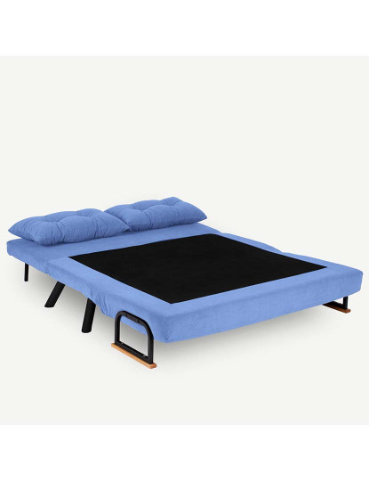 imagem de Sofá Cama 2 Lugares Sando Azul4