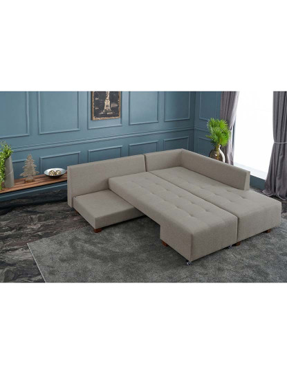 imagem de Sofá-cama de canto Manama Right Creme3