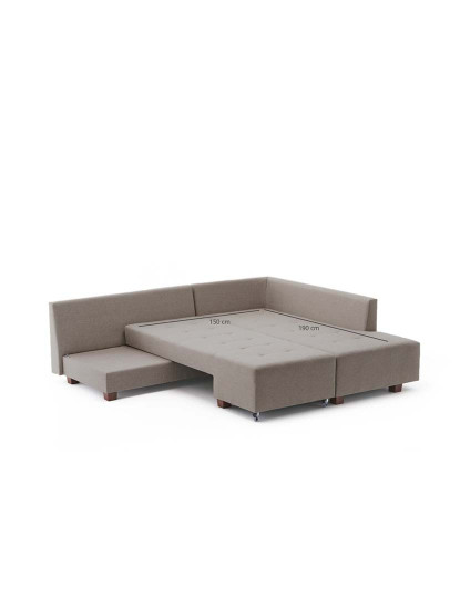 imagem de Sofá-cama de canto Manama Right Creme8