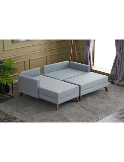 imagem de Sofá Cama Bella Soft Mini Kose Canto Esquerdo Azul5