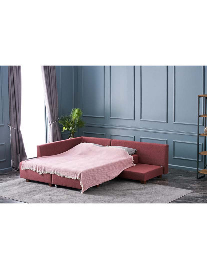 imagem de Sofá-Cama Chaiselongue Esquerda Manama Vermelho5