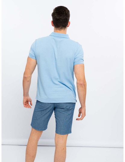 imagem de Polo Piqué Com Bordado Homem Azul Claro5