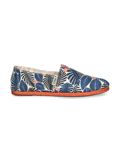 imagem de Paez Senhora Classic Raw Print Leaves Azul E Vermelho 4