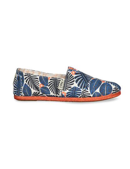 imagem de Paez Senhora Classic Raw Print Leaves Azul E Vermelho 1