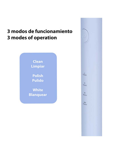 imagem de Escova de Dentes Elétrica Azul Claro2