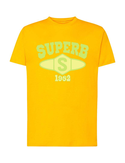 imagem de T-Shirt University Homem Amarelo2