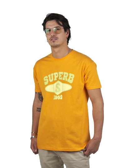 imagem de T-Shirt University Homem Amarelo1