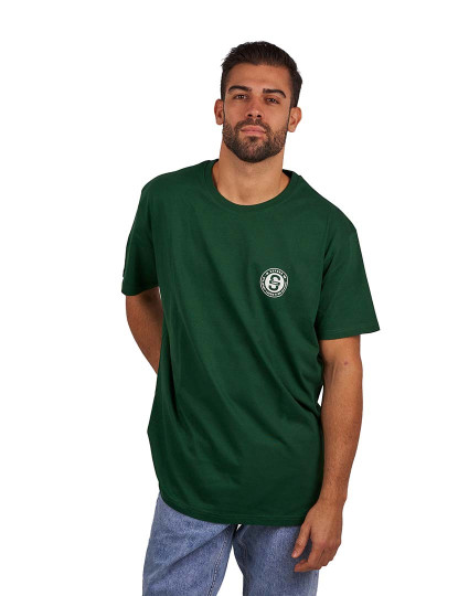imagem de T-Shirt Basic Oversize Homem Verde Escuro1