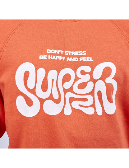 imagem de Sweatshirt Don't Stress Homem Laranja2