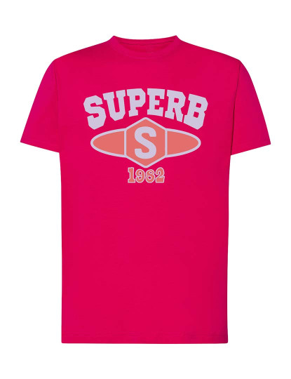 imagem de T-Shirt University Homem Fuchsia2