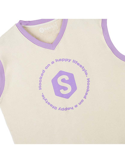 imagem de Sweatshirt Sin Mangas BeHappy Senhora Beige-mauve2