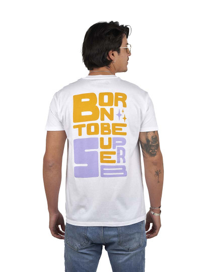 imagem de T-Shirt Born To Be Homem Branco2