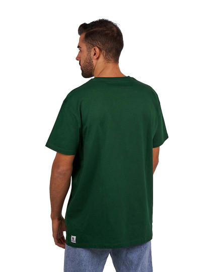 imagem de T-Shirt Basic Oversize Homem Verde Escuro3