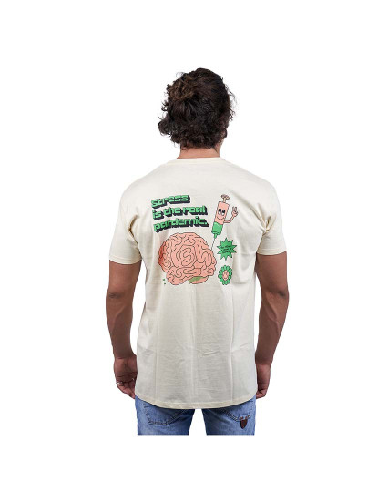 imagem de T-Shirt Real Pandemic Homem Beige3