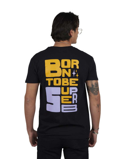 imagem de T-Shirt Born To Be Homem Preto3