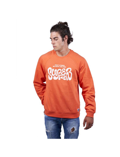 imagem de Sweatshirt Don't Stress Homem Laranja1