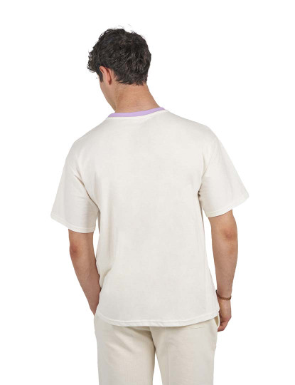 imagem de T-Shirt Oversized BeHappy Homem Beige-mauve3