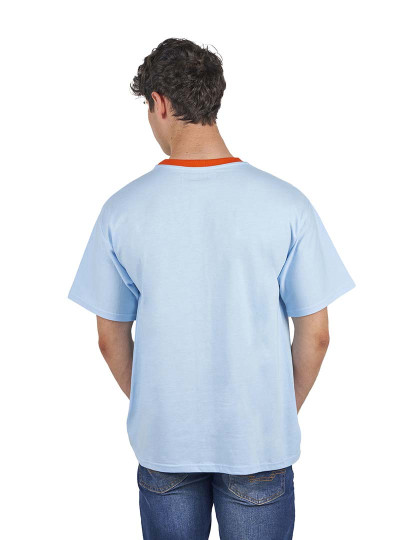 imagem de T-Shirt Oversized BeHappy Homem Azul e Coral3