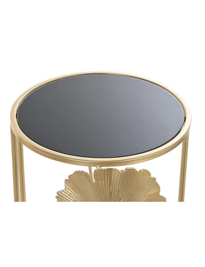 imagem de Mesa Apoio Set 2 Metal Vidro Folha 2