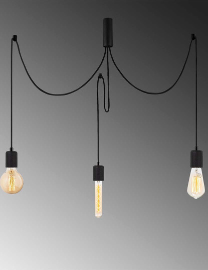 imagem de Candeeiro Teto Kabluni-MR-927 Preto4