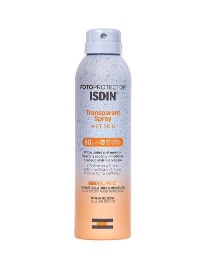 imagem de ISDIN Protetor Solar Transparente Spray Pele Molhada Spf 50 250ml1