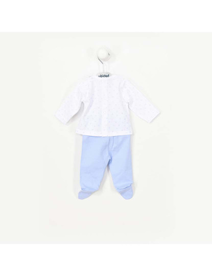 imagem de Conjunto Manga Comprida Star Bib Branco E Azul3