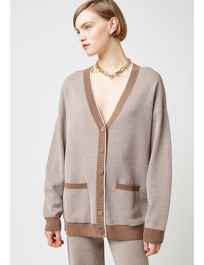 imagem de Cardigan Senhora Camel1