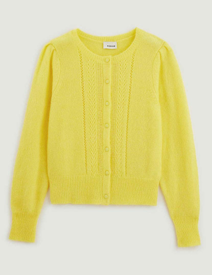 imagem de Cardigan Senhora Amarelo5