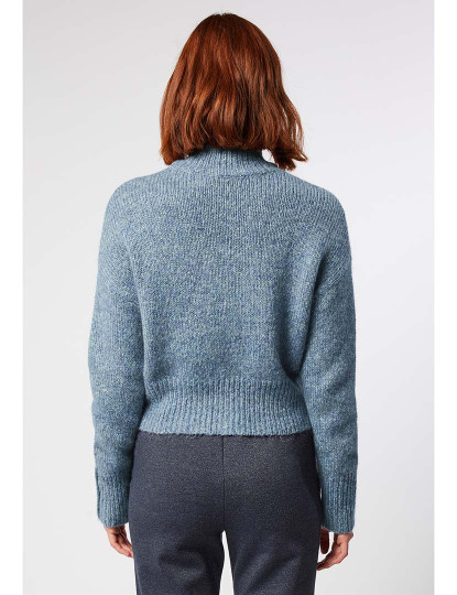 imagem de Pullover gola alta Senhora Azul Cinza3