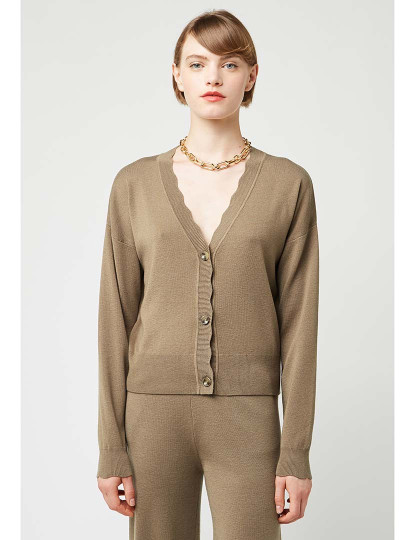 imagem de Cardigan Senhora Camel1