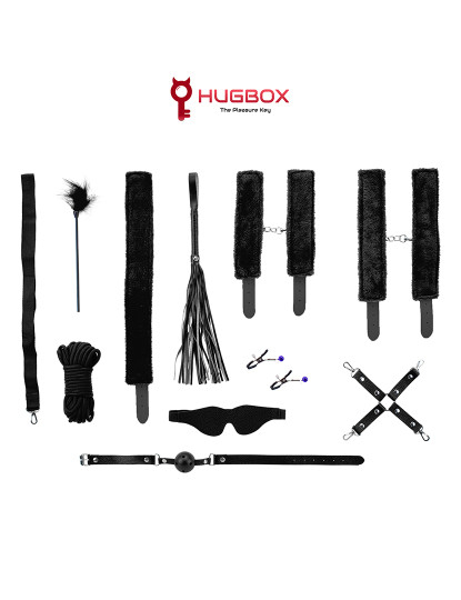 imagem de Set SM 10 peças - Bondage Kit - Kit Sado Maso - Preto4