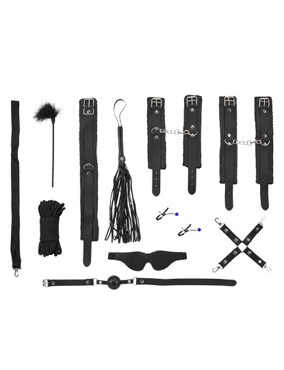 imagem de Set SM 10 peças - Bondage Kit - Kit Sado Maso - Preto1