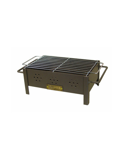 imagem de Churrasco Imex el Zorro Sobremesa Grelhador Carvão Preto Metal 31 x 21 x 14 cm1