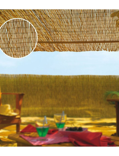 imagem de Cerca Jardim EDM 75817 Castanho Bambu 1,5 x 5 m4