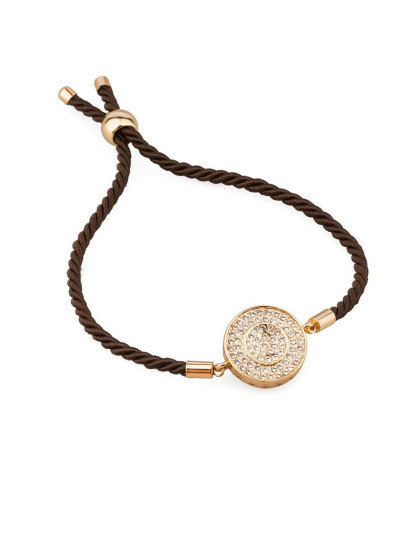 imagem de Pulseira Senhora Entrançada Castanho Swarovski Elements 1
